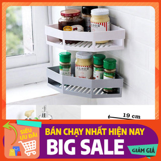 Kệ tam giác/Kệ dán góc tường bằng miếng dán siêu chắc chắn đa năng
