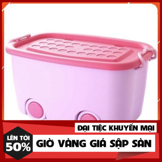 Thùng ô tô đựng đồ chơi có bánh xe size to 58 x 39 x 31cm chất đẹp