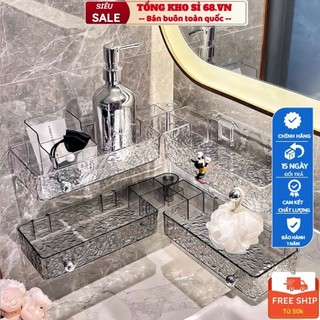 kệ để đồ nhà tắm trong suốt sang trọng