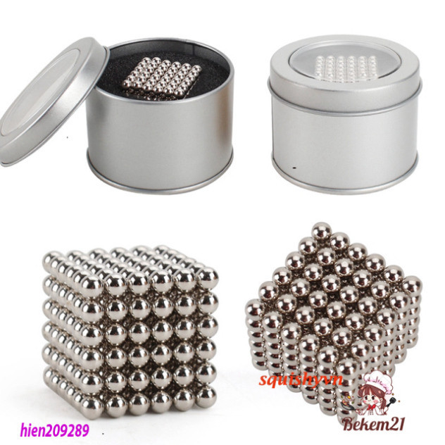 bi nam châm 6 màu 216 viên (FULL HỘP) Bộ nam châm hút từ Bucky Balls 216 viên nhiều màu