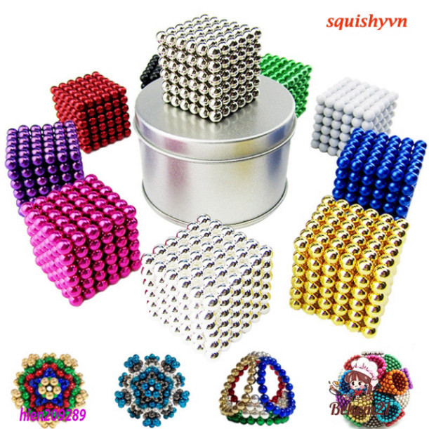 bi nam châm 6 màu 216 viên