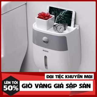 Hộp đựng giấy vệ sinh ecoco kèm miếng dán