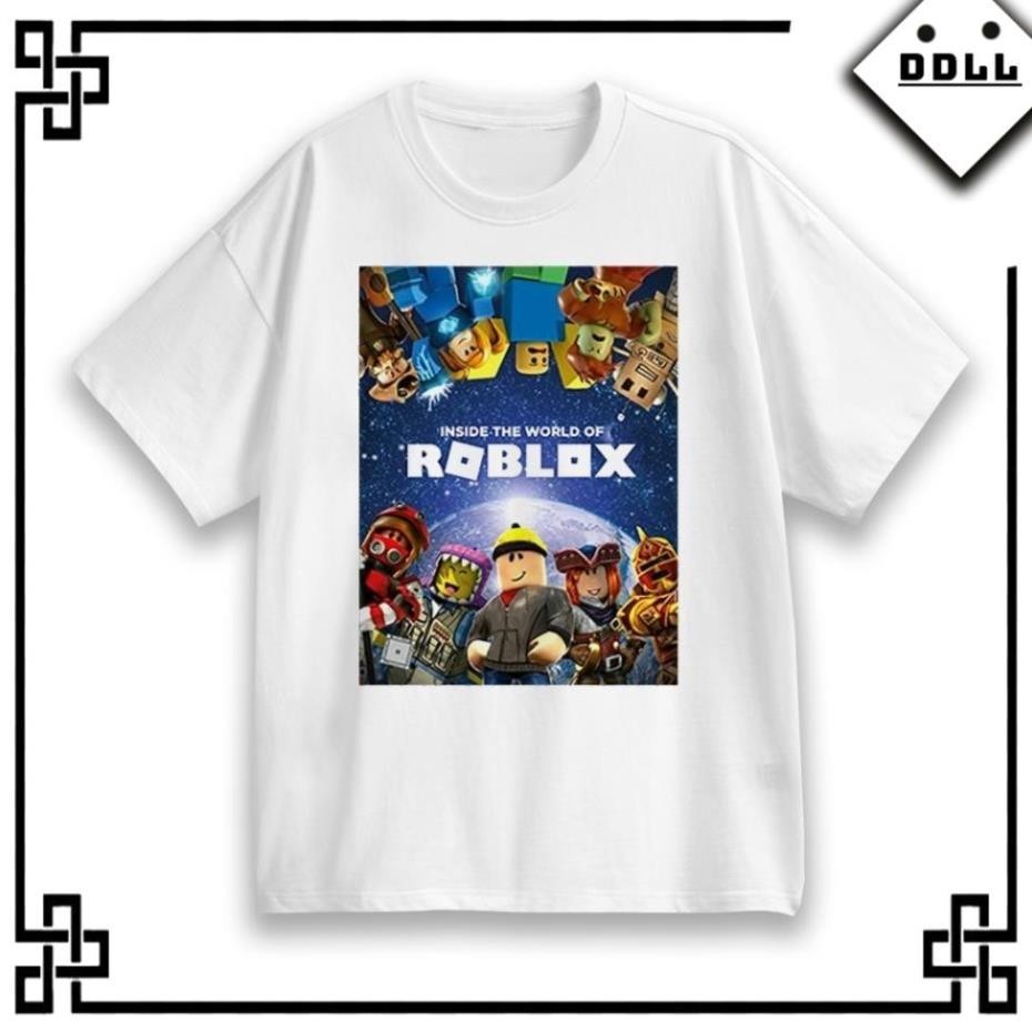 Áo thun cho bé roblox, 4 màu, có size người lớn, áo thun trẻ em.