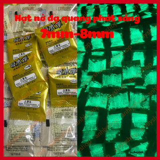 Hạt nở dạ quang 7-8mm phát sáng slime