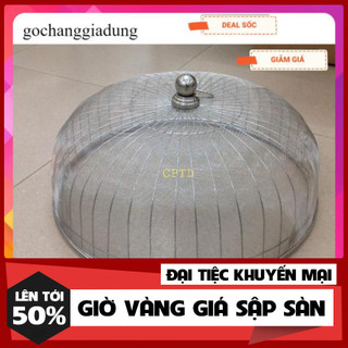 Lồng bàn tròn inox đường kính 50cm bao lưới