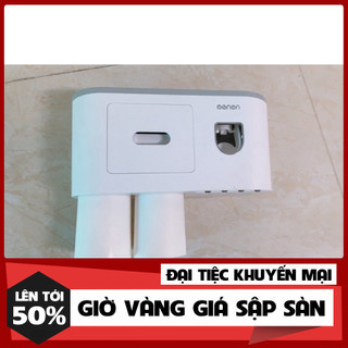 Kệ để đồ nhà tắm kèm miếng dán  2 cốc, 3 cốc, 4 cốc - Bộ nhả kem đánh răng siêu tiện lợi cho mọi gia đình