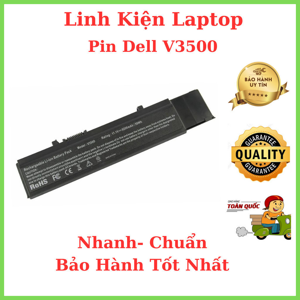 Pin laptop Dell Vostro V3400 V3500 V3700 7FJ92 4JK6R 3400 3500 3700