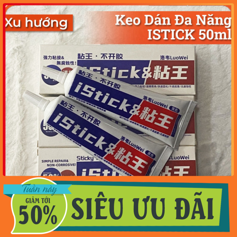 Keo Dán Đa Năng ISTICK (keo đen, keo trong) Chính Hãng ,dùng để thay thế ,sửa chữa ,ic vỉ mới