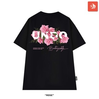 Áo Thun Unisex Undo Rose chất cotton thấm hút mồ hôi unisex HU