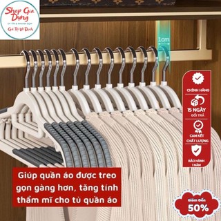 SET 10 Móc quần áo chống trượt, móc phơi đồ giữ form cầu vai ❣ FREESHIP ❣ COMBO 10 Móc treo quần áo chống trượt giữ Nếp