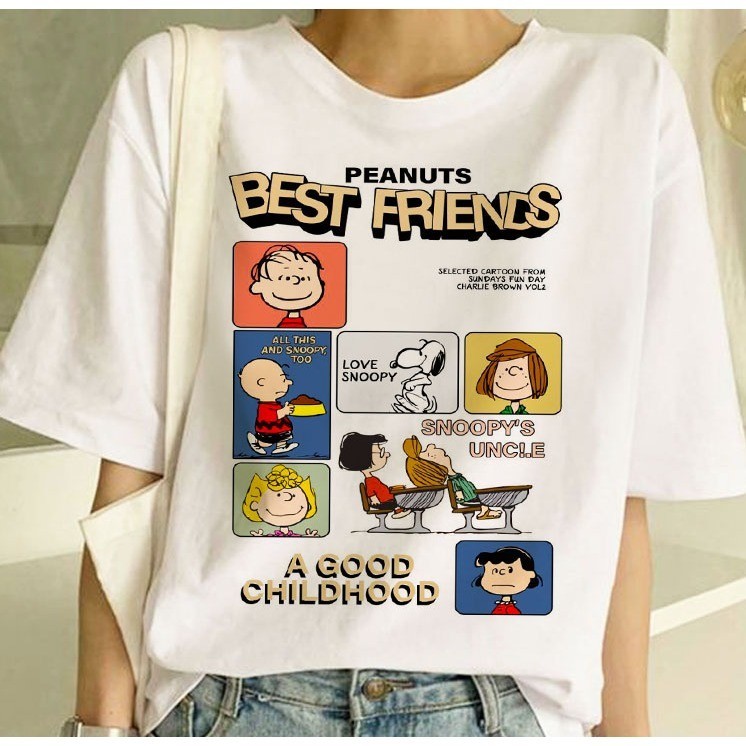 Áo Thun Chó Snoopy Vui Vẻ