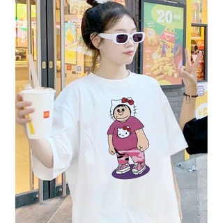 Áo Thun Tay Ngắn Chaien Cospay Hello Kitty Dễ Thương Hài Hước Memes Unisex Nam Nữ
