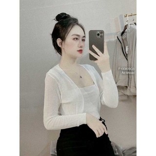 Áo cadigan trơn mỏng hàng QC