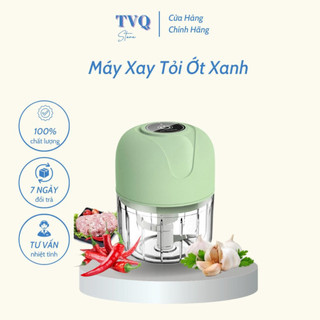 Máy Xay Tỏi Ớt Xanh Cầm Tay 250Ml Phiên Bản Mới Thiết Kế Nhỏ Gọn Tiện Lợi TVQ Store
