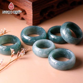 Nhẫn đá lam ngọc bản lớn - Ngọc Quý