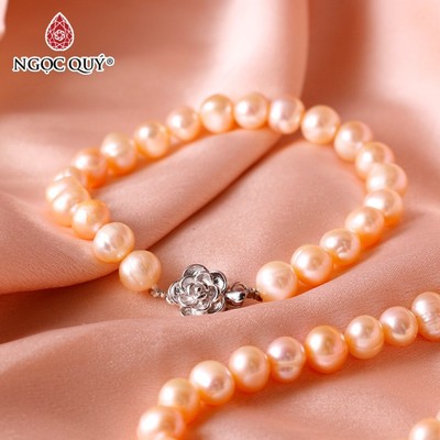 Bộ trang sức ngọc trai hạt tròn - Ngọc Quý