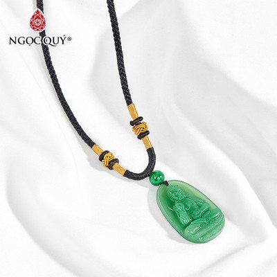 Mặt Dây Chuyền Phật Bản Mệnh Đá Ngọc Tủy Xanh - Ngọc Quý