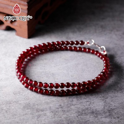 Chuỗi garnet hạt 4mm dài 38cm VC0325 - Ngọc Quý