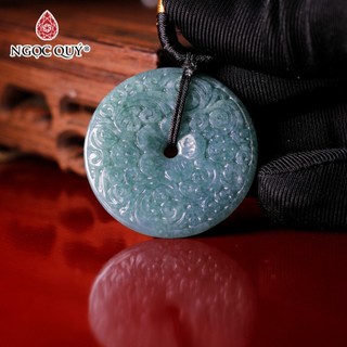 Mặt dây chuyền đồng điếu lam ngọc - Ngọc Quý