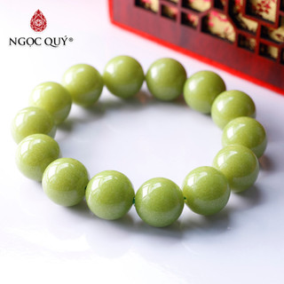 Vòng tay hạt trơn đá ngọc dạ minh châu - Ngọc Quý