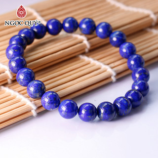 Vòng tay hạt trơn đá Ngọc Lưu Ly - Ngọc Quý