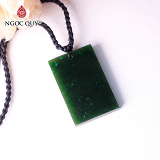  Mặt dây chuyền chữ nhật - vô sự bài đá ngọc bích - Ngọc Quý 