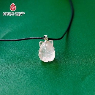Mặt dây chuyền hồ ly 9 đuôi pha lê hồng cao cấp - Ngọc Quý