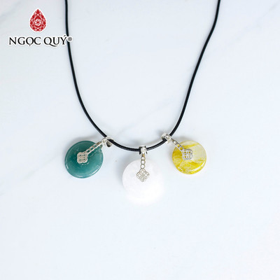 Mặt dây chuyền đồng điếu đá thiên nhiên - Ngọc Quý