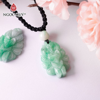 Mặt dây chuyền hồ ly 9 đuôi đá Jadeite phỉ thúy - Ngọc Quý