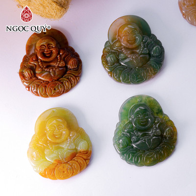 Mặt dây chuyền Phật Di Lặc đá Chalcedony - Ngọc Quý