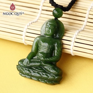 Mặt dây chuyền Phật Thích Ca đá Nephrite Jade - Ngọc Quý