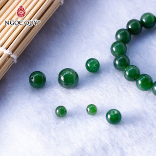 Hạt lẻ đá ngọc bích dùng làm sản phẩm handmade - Ngọc Quý