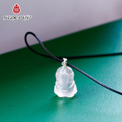 Mặt dây chuyền minion pha lê hồng cao cấp - Ngọc Quý