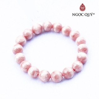 Vòng tay chuỗi hạt đá đào hoa - Ngọc Quý