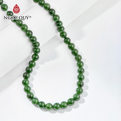 Chuỗi cổ hạt đá ngọc bích - Ngọc Quý