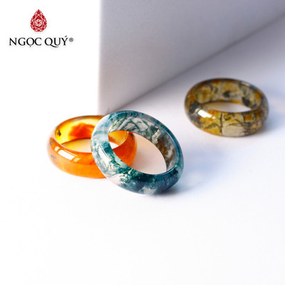 Nhẫn đá băng ngọc thủy tảo - Ngọc Quý