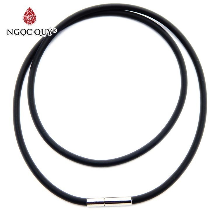 Dây chuyền dây cao su khóa titan cao cấp - Ngọc Quý Gemstones