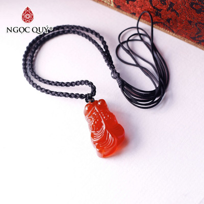 Mặt dây chuyền cá ba đuôi đá mã não - Ngọc Quý