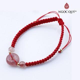 Vòng thắt dây đỏ đồng điếu TA dâu - Ngọc Quý Gemstones
