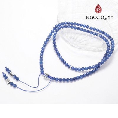 Vòng chuỗi 108 hạt đá kyanite - Ngọc Quý