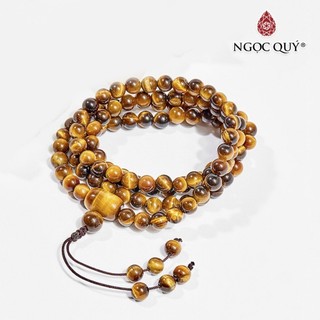 Vòng chuỗi 108 hạt đá thạch anh mắt hổ - Ngọc Quý