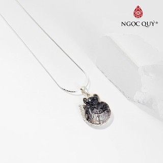 Mặt Dây Chuyền TA Tóc Đen Cửu Vỹ Hồ Ly - Ngọc Quý