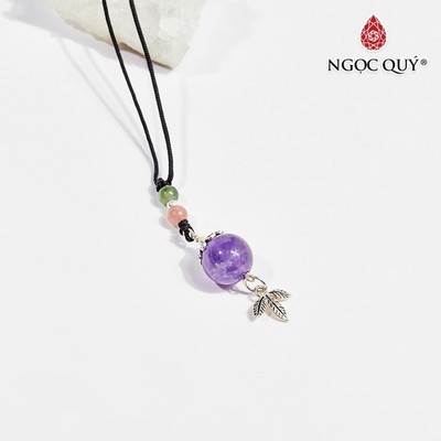 Dây Chuyền Thạch Anh Tím Tròn - Ngọc Quý