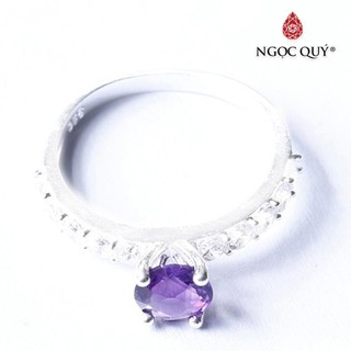 Nhẫn bạc nữ đính ta tím cao cấp - ngọc quý