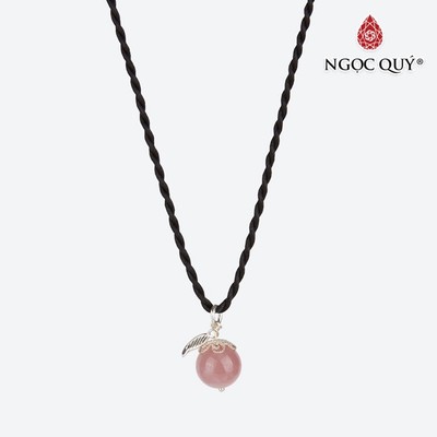Mặt Dây Chuyền Đá Thiên Nhiên Thạch Anh Hồng - Ngọc Quý