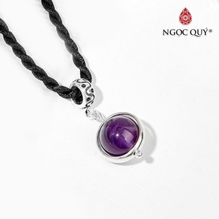 Mặt dây chuyền ta tím phối bạc - ngọc quý