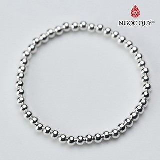 Lắc bạc bi 4mm cao cấp - Ngọc Quý