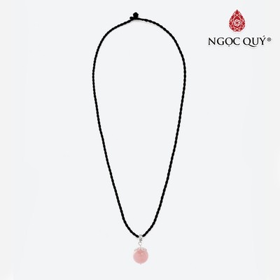 Dây Chuyền hạt đá thạch anh hồng mệnh Hỏa & Thổ - Ngọc Quý