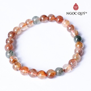 Vòng thạch anh tóc đa sắc sagenitic quartz - Ngọc Quý