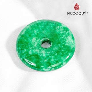 Mặt dây chuyền đồng điếu đá cẩm thạch A jadeite - Ngọc Quý